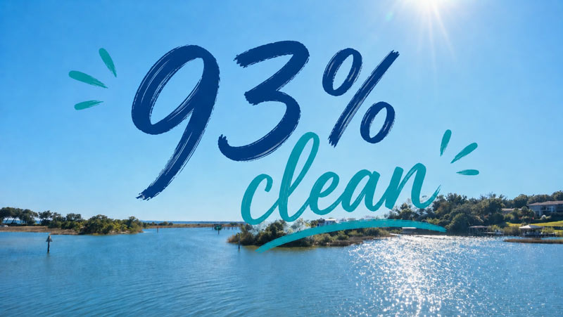 93% Clean